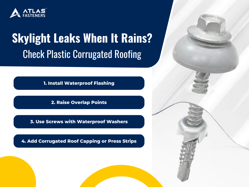 Skylight Leaks When It Rains? Check Plastic Corrugated Roofing