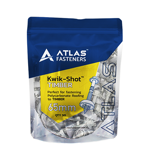 Kwik-Shot&trade; TIMBER 65mm - Hang Hole Zip Lock Pack